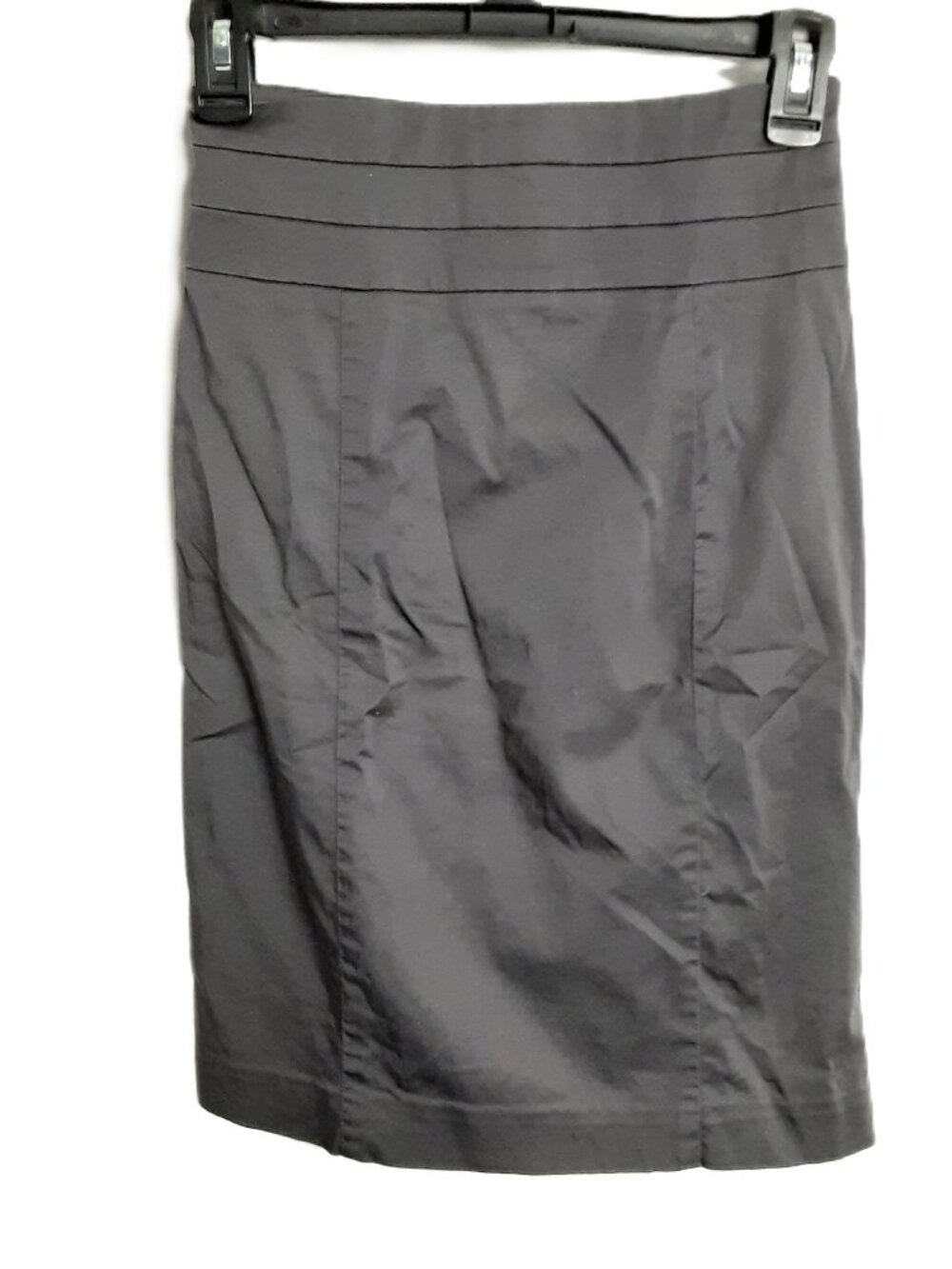H&M Skirt Size 4 Gray Zip Closure Modern Classic Pencil Lined Work Business
